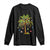 Christmas Palm Tree Long Sleeve Shirt Xmas Lights Tropical Hawaiian Holidays TS02 Black Print Your Wear