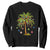 Christmas Palm Tree Sweatshirt Xmas Lights Tropical Hawaiian Holidays TS02 Black Print Your Wear