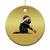 Xmas Black Cat Christmas Ornament Knock Over Elephant Funny Xmas TS02 Print Your Wear