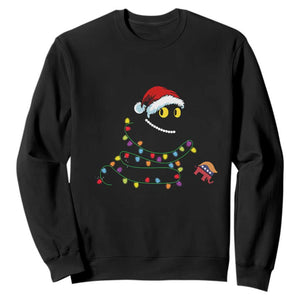 Christmas Black Cat Sweatshirt Knock Over Elephant Funny Xmas TS02 Black Print Your Wear