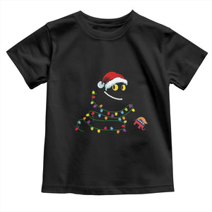 Christmas Black Cat Toddler T Shirt Knock Over Elephant Funny Xmas TS02 Black Print Your Wear