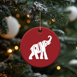 Trump 2024 Republican Elephant Christmas Ornament I Believe In Both TS02 Print Your Wear