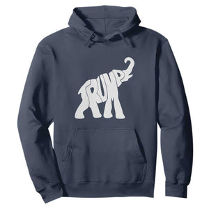 Trump 2024 Republican Elephant Hoodie US 47th President TS02 Navy Print Your Wear