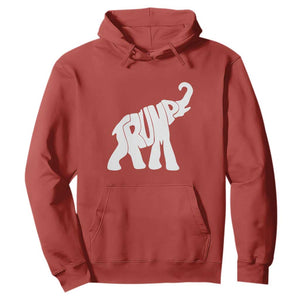 Trump 2024 Republican Elephant Hoodie US 47th President TS02 Red Print Your Wear