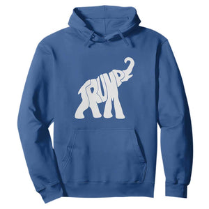 Trump 2024 Republican Elephant Hoodie US 47th President TS02 Royal Blue Print Your Wear