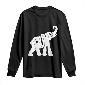 Trump 2024 Republican Elephant Long Sleeve Shirt US 47th President TS02 Black Print Your Wear