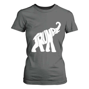 Trump 2024 Republican Elephant T Shirt For Women US 47th President TS02 Dark Heather Print Your Wear