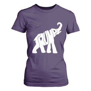 Trump 2024 Republican Elephant T Shirt For Women US 47th President TS02 Purple Print Your Wear