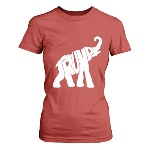 Trump 2024 Republican Elephant T Shirt For Women US 47th President TS02 Red Print Your Wear