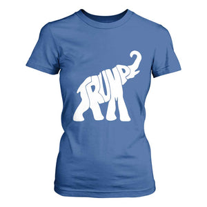 Trump 2024 Republican Elephant T Shirt For Women US 47th President TS02 Royal Blue Print Your Wear