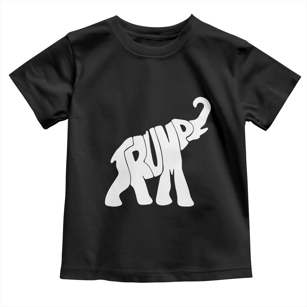 Trump 2024 Republican Elephant Toddler T Shirt US 47th President TS02 Black Print Your Wear