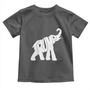 Trump 2024 Republican Elephant Toddler T Shirt US 47th President TS02 Dark Heather Print Your Wear