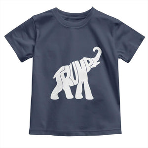 Trump 2024 Republican Elephant Toddler T Shirt US 47th President TS02 Navy Print Your Wear