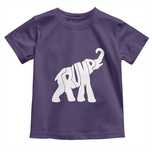 Trump 2024 Republican Elephant Toddler T Shirt US 47th President TS02 Purple Print Your Wear