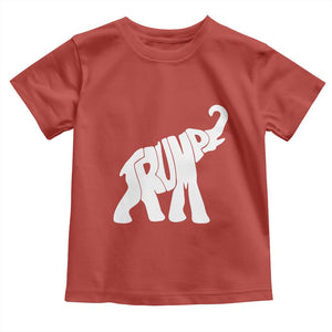 Trump 2024 Republican Elephant Toddler T Shirt US 47th President TS02 Red Print Your Wear