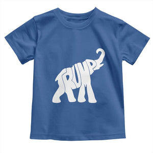 Trump 2024 Republican Elephant Toddler T Shirt US 47th President TS02 Royal Blue Print Your Wear