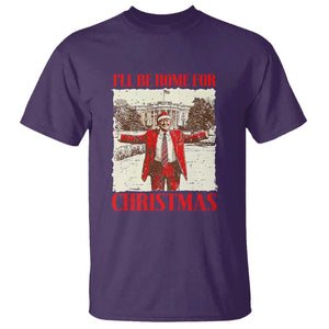 Christmas Trump T Shirt Ill Be Home For Xmas 2024 Donald Retro Vintage TS02 Purple Print Your Wear