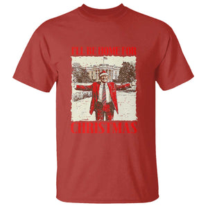 Christmas Trump T Shirt Ill Be Home For Xmas 2024 Donald Retro Vintage TS02 Red Print Your Wear