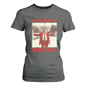 Christmas Trump T Shirt For Women Ill Be Home For Xmas 2024 Donald Retro Vintage TS02 Dark Heather Print Your Wear