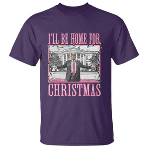 Christmas Trump T Shirt I'll Be Home For Xmas Funny Santa Donald TS02 Purple Print Your Wear