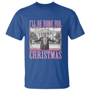 Christmas Trump T Shirt I'll Be Home For Xmas Funny Santa Donald TS02 Royal Blue Print Your Wear