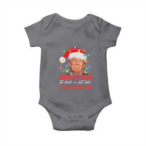 Christmas Trump Baby Onesie It's Beginning To Look A Lot Like I Told You So Funny Xmas TS02 Charcoal Print Your Wear