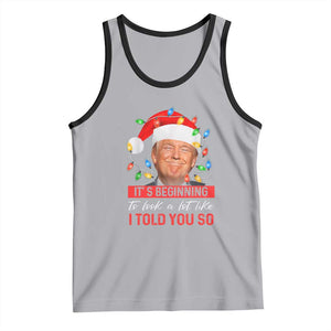 Christmas Trump Tank Top It's Beginning To Look A Lot Like I Told You So Funny Xmas TS02 Athletic Heather Black Print Your Wear