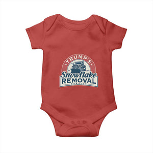 Christmas Trump Baby Onesie Snowflake Removal Service Funny Xmas 2024 TS02 Red Print Your Wear