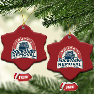 Xmas Trump Christmas Ornament Snowflake Removal Service Funny Xmas 2024 TS02 Snow Flake Red Print Your Wear