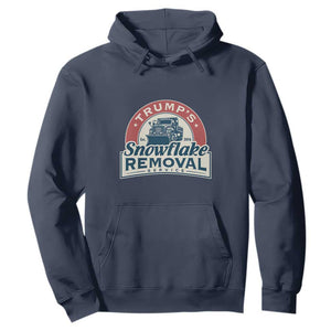 Christmas Trump Hoodie Snowflake Removal Service Funny Xmas 2024 TS02 Navy Print Your Wear