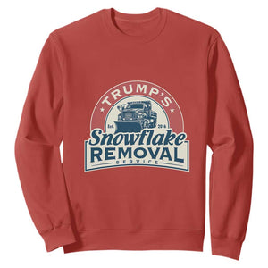 Christmas Trump Sweatshirt Snowflake Removal Service Funny Xmas 2024 TS02 Red Print Your Wear