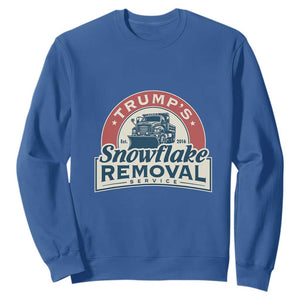 Christmas Trump Sweatshirt Snowflake Removal Service Funny Xmas 2024 TS02 Royal Blue Print Your Wear