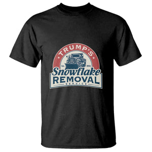 Christmas Trump T Shirt Snowflake Removal Service Funny Xmas 2024 TS02 Black Print Your Wear