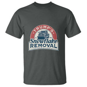 Christmas Trump T Shirt Snowflake Removal Service Funny Xmas 2024 TS02 Dark Heather Print Your Wear