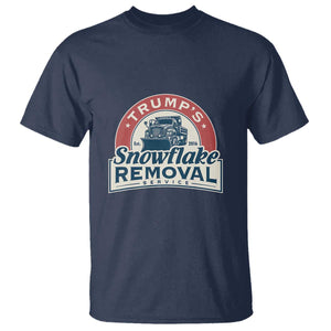 Christmas Trump T Shirt Snowflake Removal Service Funny Xmas 2024 TS02 Navy Print Your Wear