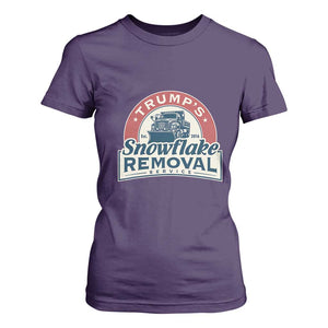 Christmas Trump T Shirt For Women Snowflake Removal Service Funny Xmas 2024 TS02 Purple Print Your Wear