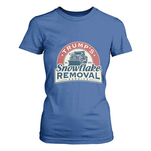 Christmas Trump T Shirt For Women Snowflake Removal Service Funny Xmas 2024 TS02 Royal Blue Print Your Wear