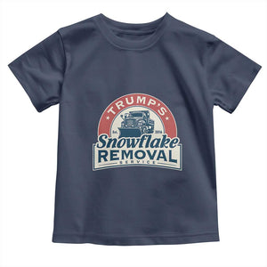 Christmas Trump Toddler T Shirt Snowflake Removal Service Funny Xmas 2024 TS02 Navy Print Your Wear