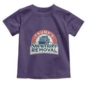 Christmas Trump Toddler T Shirt Snowflake Removal Service Funny Xmas 2024 TS02 Purple Print Your Wear