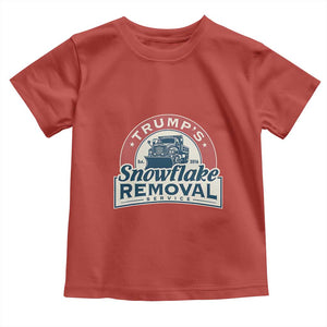 Christmas Trump Toddler T Shirt Snowflake Removal Service Funny Xmas 2024 TS02 Red Print Your Wear