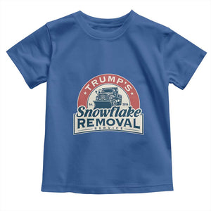 Christmas Trump Toddler T Shirt Snowflake Removal Service Funny Xmas 2024 TS02 Royal Blue Print Your Wear