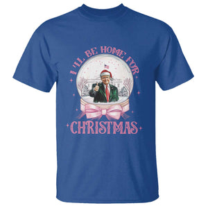 Christmas Trump T Shirt I'll Be Home For Xmas Retro Vintage Pink Coquette Bow TS02 Royal Blue Print Your Wear