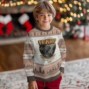 Retro WKRP Thanksgiving Turkey Drop 1978 Ugly Christmas Sweater Distressed Vintage Holiday TS02 Mocha Mousse Print Your Wear