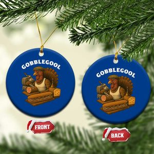 Gobblegool Funny Thanksgiving Ceramic Ornament Italian Turkey Deli Humor Sub Sandwich TS02 1pc Blue Print Your Wear