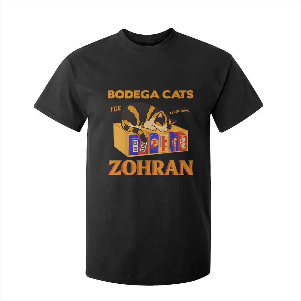 Bodega Cats for Zohran T Shirt For Kid New York Mamdani Supporter Mayor Cute Cat TS02 Black Print Your Wear