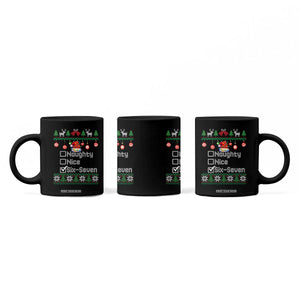 Funny 67 Christmas Checklist Coffee Mug Naughty Nice Six Seven Meme Holiday TS02 Print Your Wear