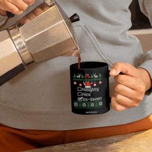 Funny 67 Christmas Checklist Coffee Mug Naughty Nice Six Seven Meme Holiday TS02 Print Your Wear