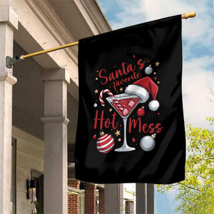 Funny Santa Favorite Hot Mess Garden Flag Christmas Drinking Cocktail Lover TS02 Print Your Wear