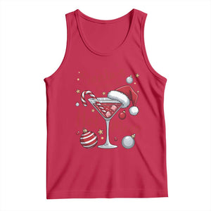 Funny Santa Favorite Hot Mess Tank Top Christmas Drinking Cocktail Lover TS02 Red Print Your Wear