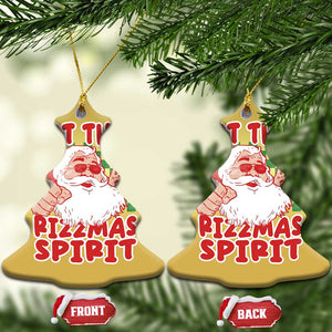 Funny Santa Rizz Xmas Christmas Ornament Got That Rizzmas Spirit Retro Groovy TS02 Christmas Tree Gold Print Your Wear